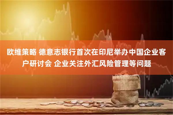 欧维策略 德意志银行首次在印尼举办中国企业客户研讨会 企业关注外汇风险管理等问题