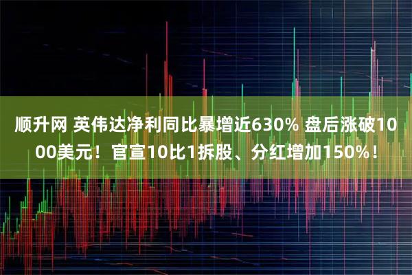 顺升网 英伟达净利同比暴增近630% 盘后涨破1000美元！官宣10比1拆股、分红增加150%！