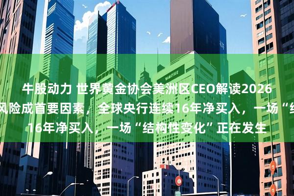 牛股动力 世界黄金协会美洲区CEO解读2026年金价新逻辑:地缘风险成首要因素,全球央行连续16年净买入,一场“结构性变化”正在发生